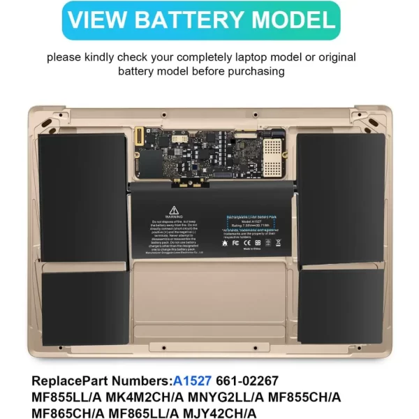 Laprite MacBook 12 " A1534 Battery 4