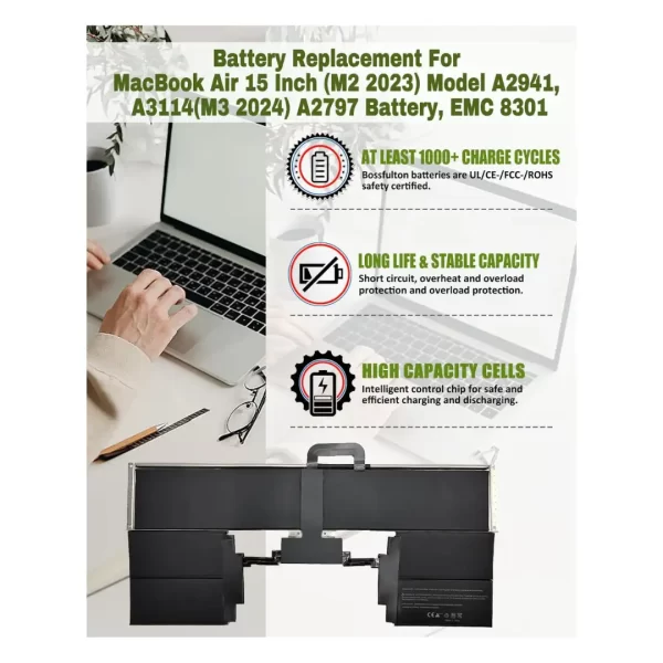 Laprite MacBook Air 15" A2941 Battery 2